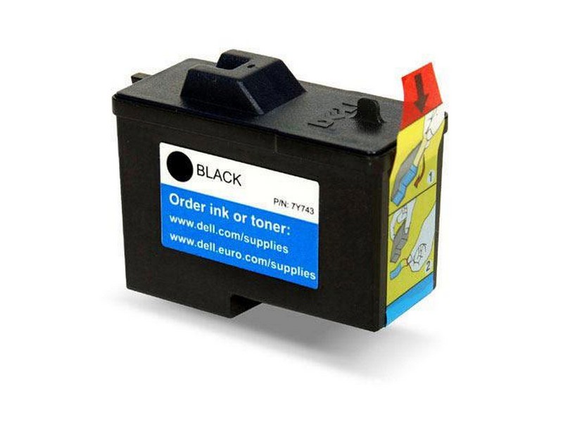 Lasertoner Dell KU051 cyan för 2000 sidor med etikett och instruktioner