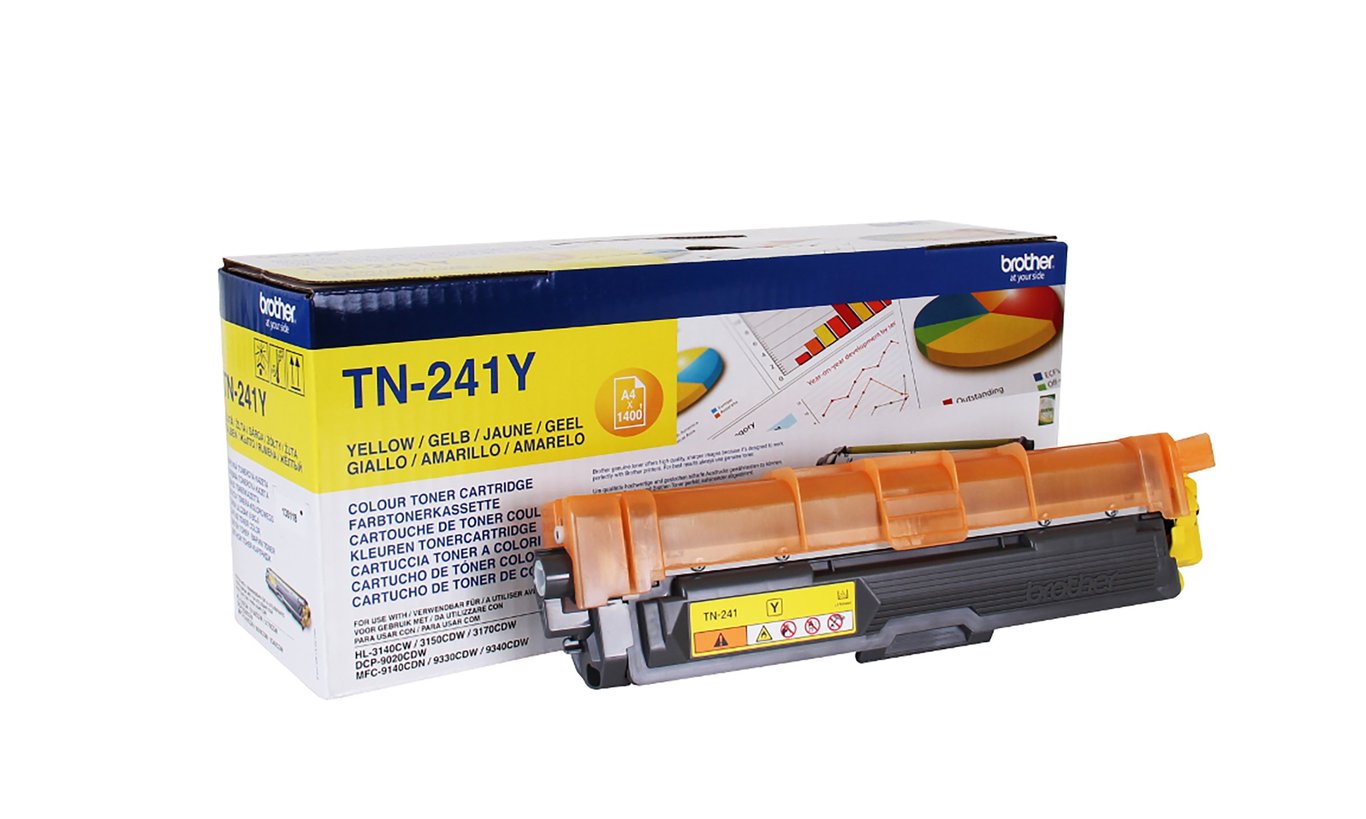Gul laser tonerkassett Brother TN-241Y för 1400 sidor