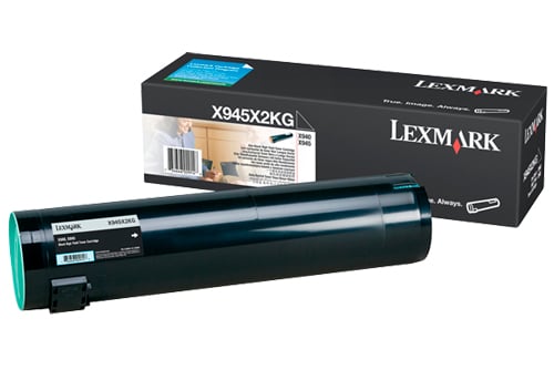Lasertoner Lexmark 36000 Sidor X945X2KG Svart