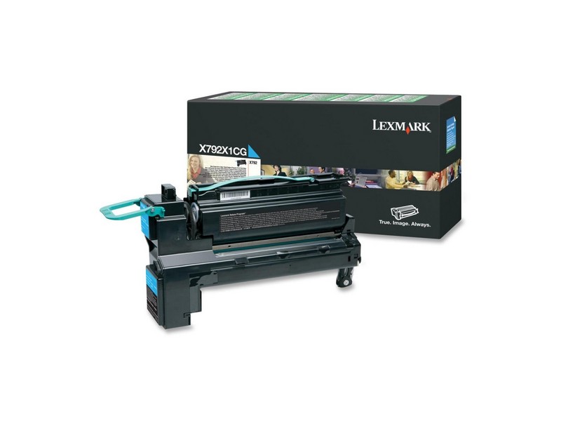 Lasertoner Lexmark 20000 Sidor X792X1CG Cyan 27040796