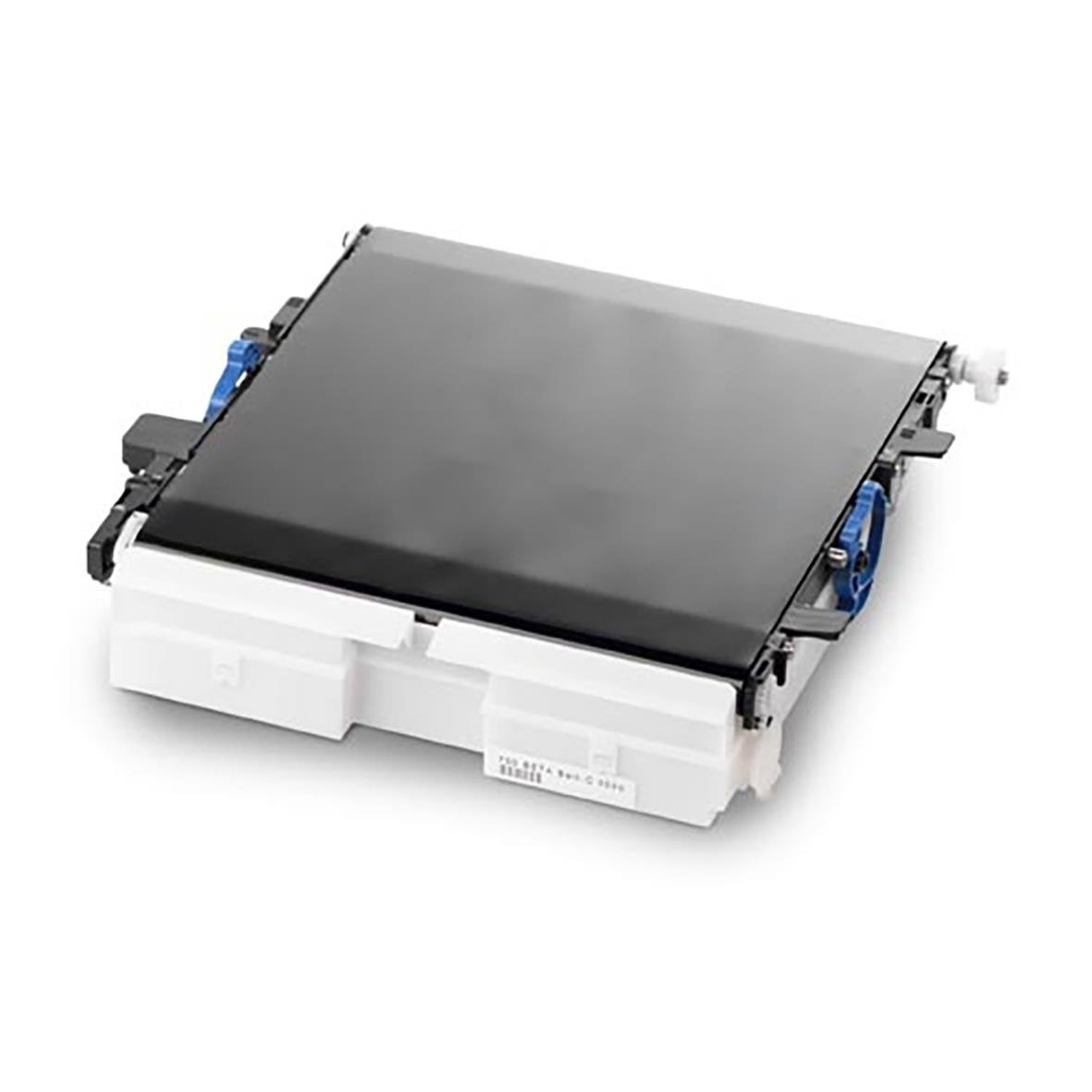 Bälteenhet för OKI 60000, svart och vit plastdel, med blåa och vita detaljer