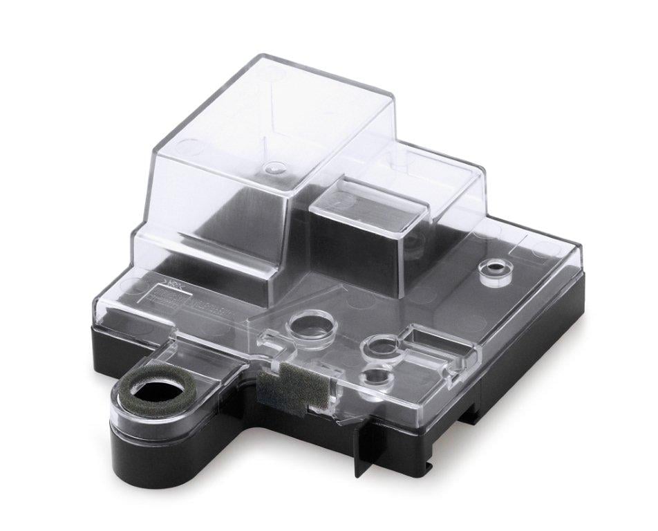 Resttonerbehållare för Samsung CLT-W506 med transparent lock och svart bas