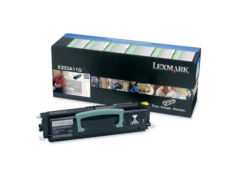 Lasertoner Lexmark 2500 Sidor X203A11G Svart 27040929