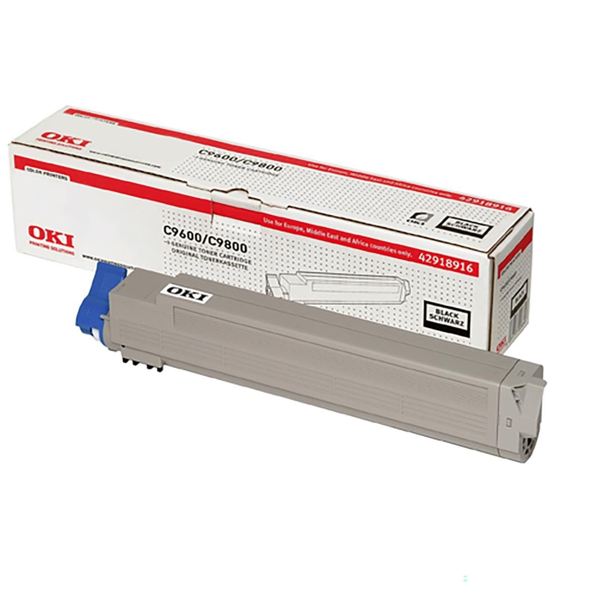 Svart laser tonerkassett för OKI C9600/C9800 skrivare