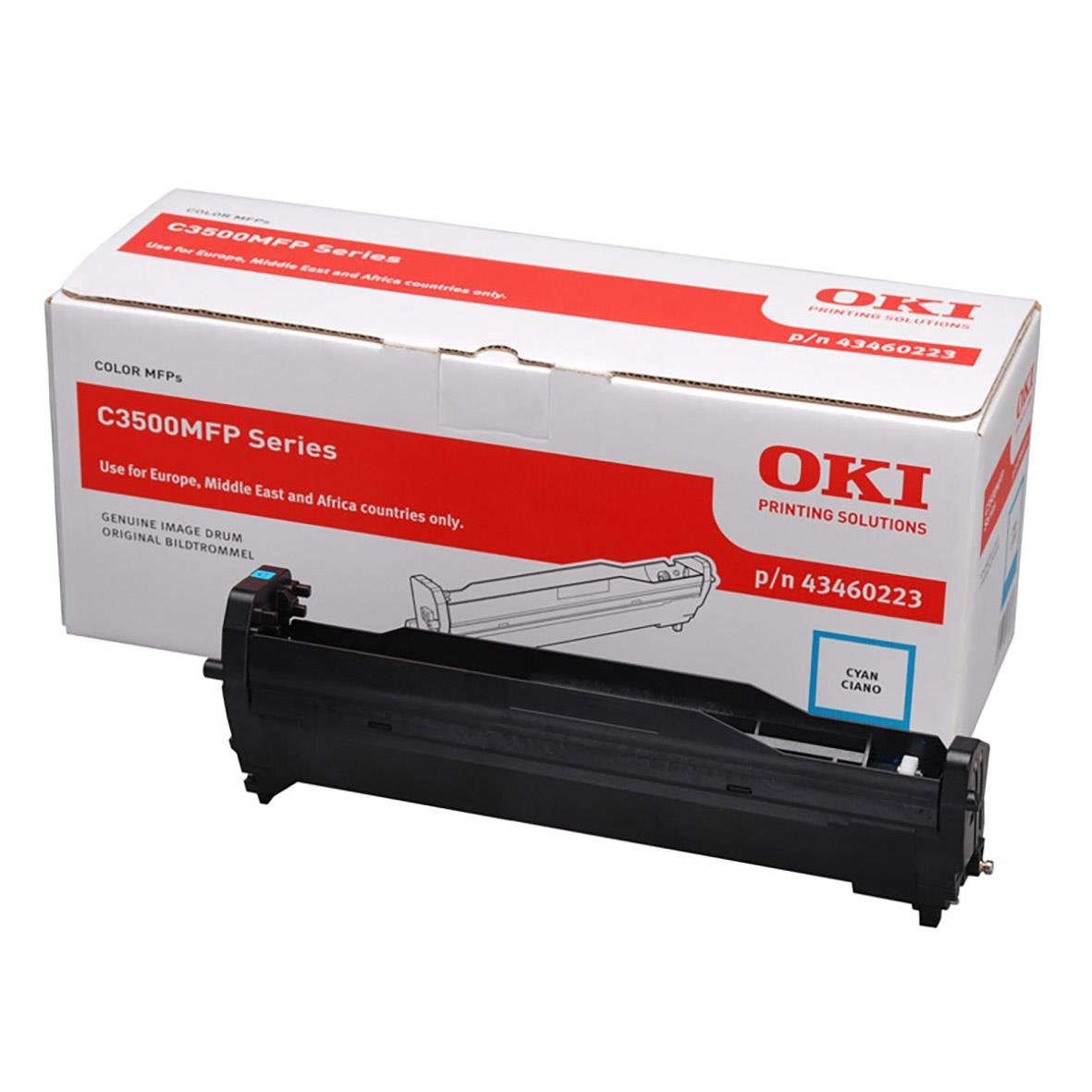 OKI cyan trumma C3500MFP Series för skrivare, i originalkartong