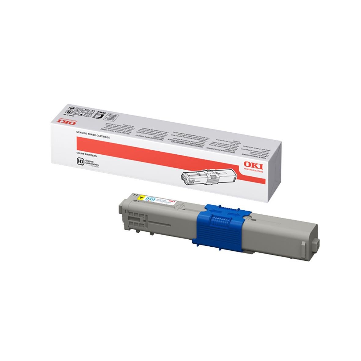 Gul lasertoner för OKI 5000 med kapacitet för 5000 sidor