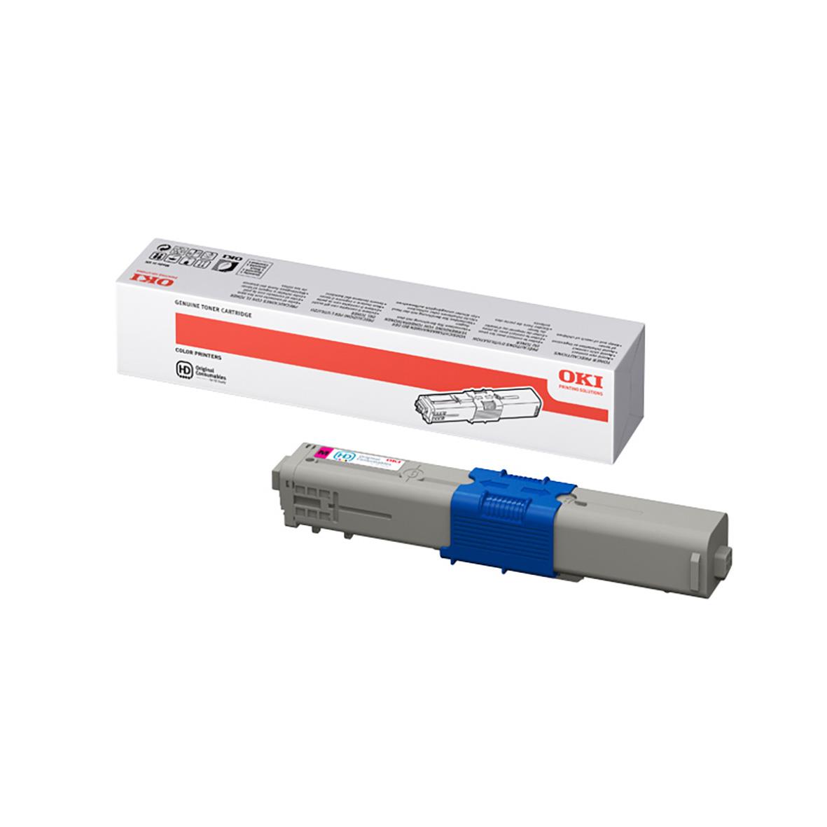 OKI laser tonerkassett magenta för 5000 sidor, modell 44469723