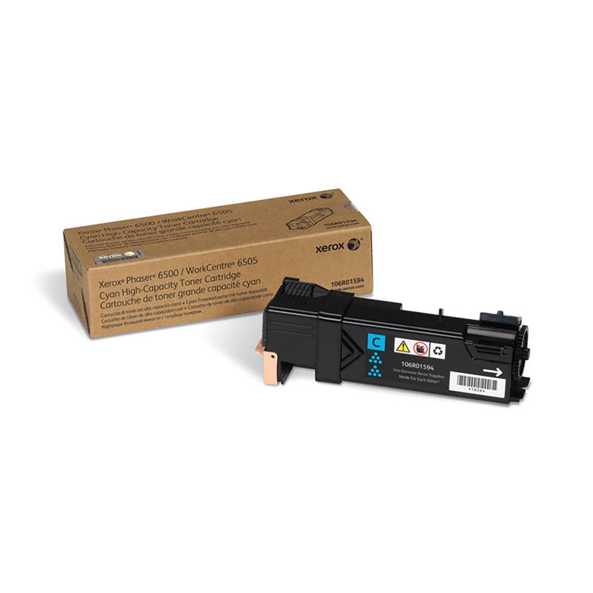 Xerox 2500 cyan laser toner med förpackning