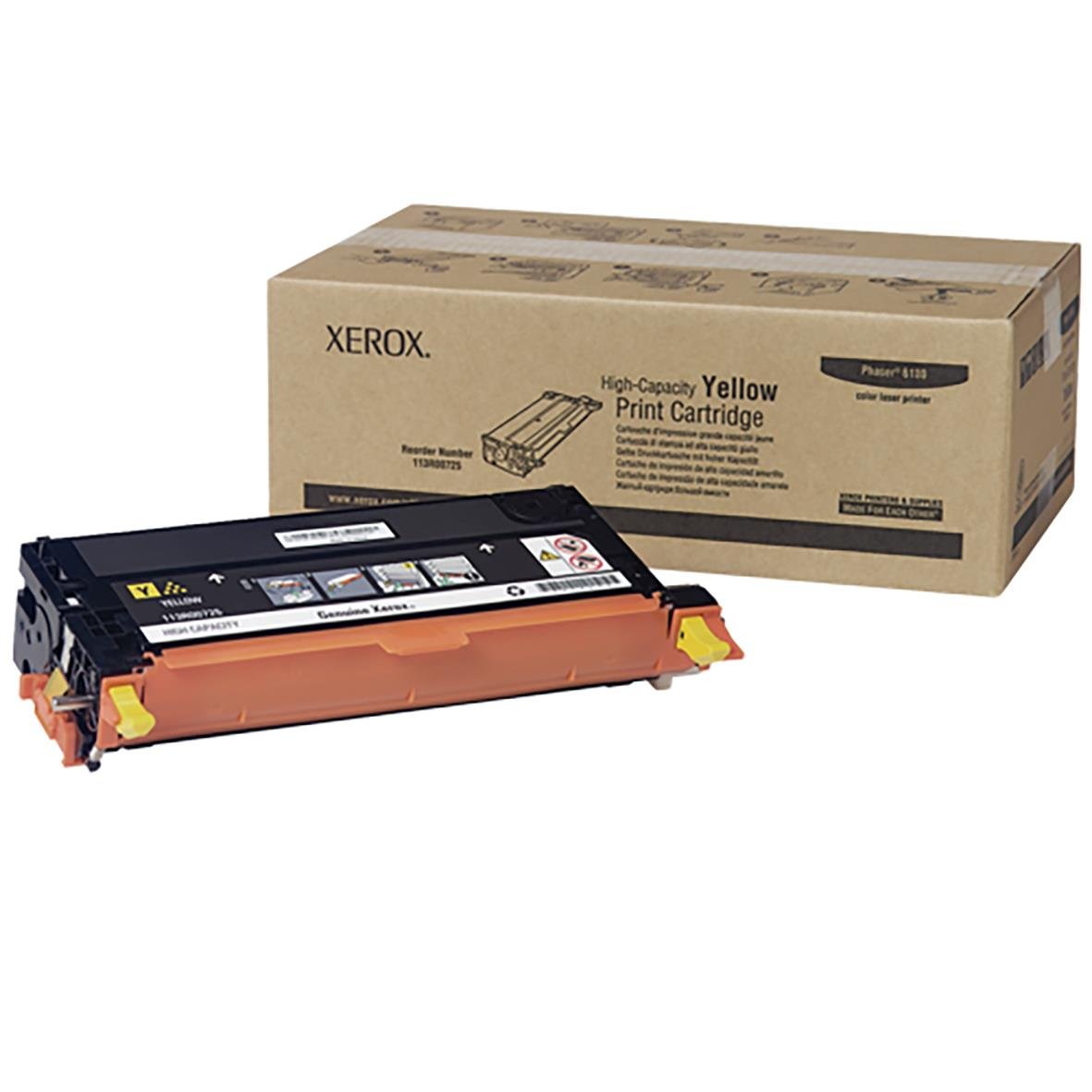 Gul laser tonerkassett för Xerox 6000 med kapacitet för 113 sidor