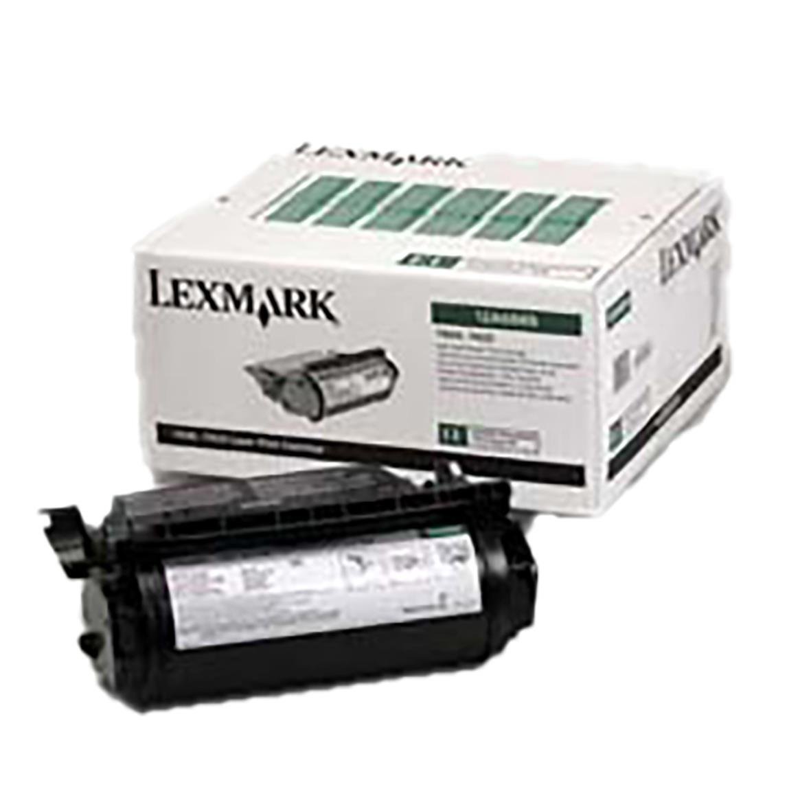 Svart lasertoner för Lexmark 30000 sidor 12A6865 i förpackning