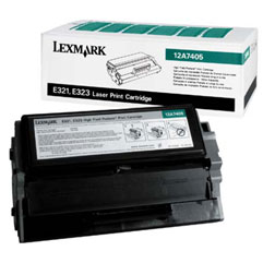 Lasertoner för Lexmark 6000sid modell 12A7405 i förpackning och tonerkassett
