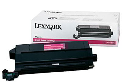 Magenta lasertoner för Lexmark 14000 med kapacitet på 12 000 sidor