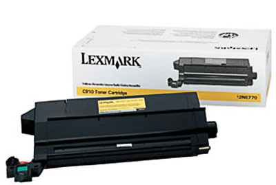 Lasertoner Lexmark 14000 Sidor 12N0770 Gul