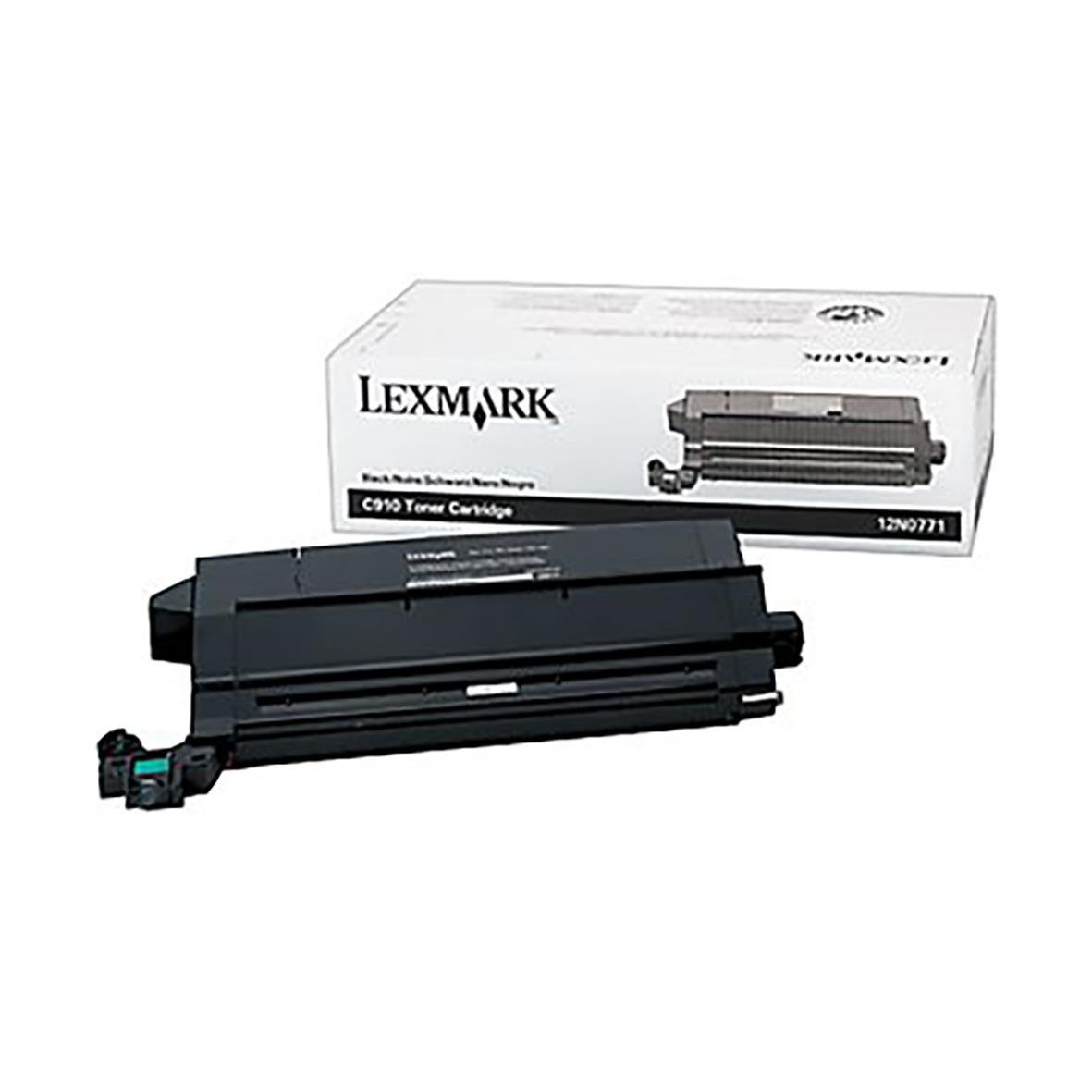 Svart lasertoner för Lexmark 14000 med kapacitet på 12 000 sidor i originalförpackning
