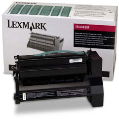 Lasertoner Lexmark 15000 Sidor 15G042M Magenta