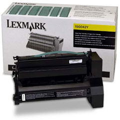 Lasertoner Lexmark 15000 Sidor 15G042Y Gul