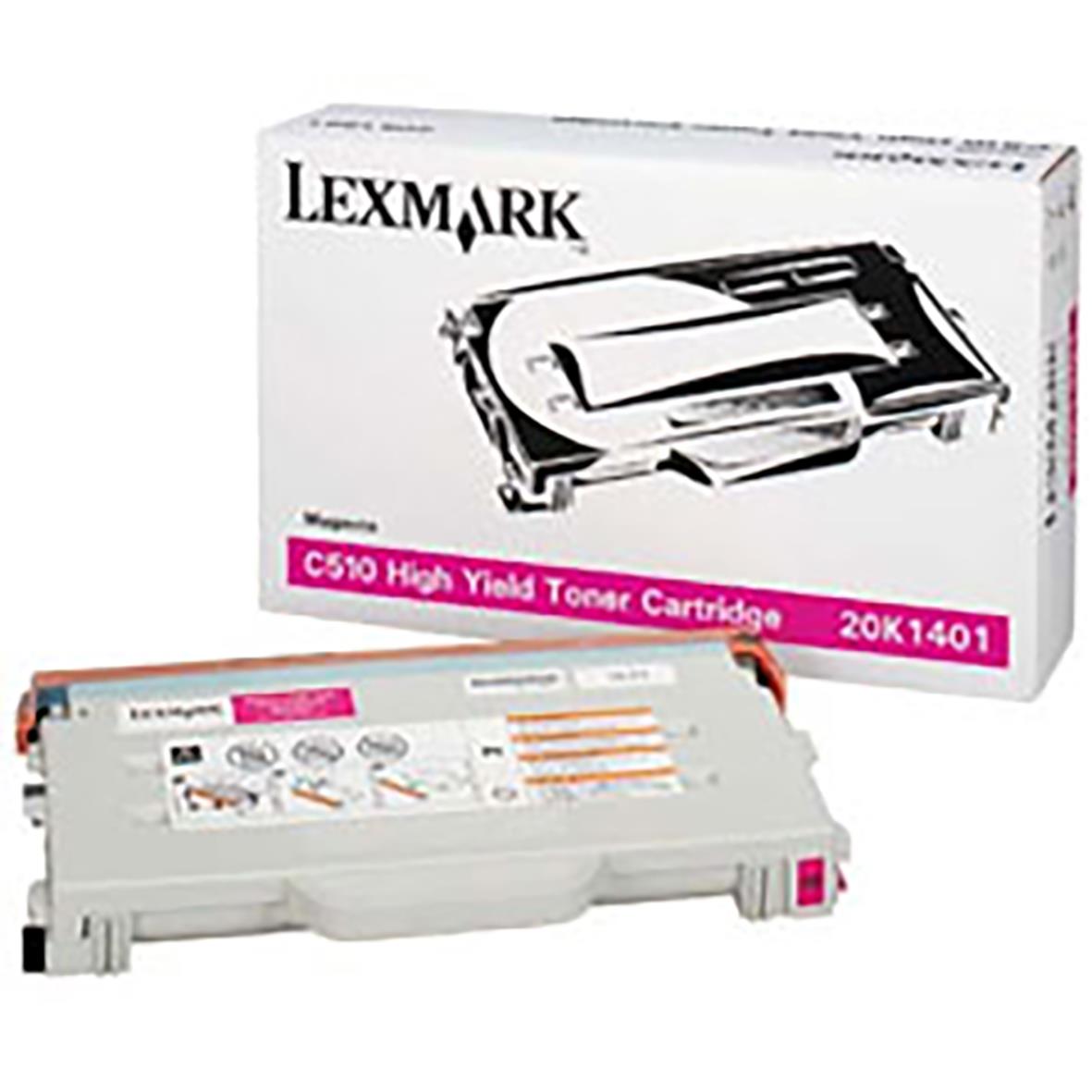 Magenta lasertoner för Lexmark 6600, kapacitet 20K sidor