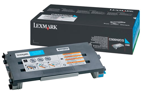 Lasertoner Lexmark 3000 Sidor C500H2CG Cyan