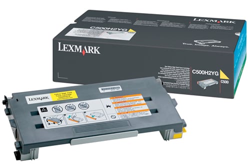 Lasertoner Lexmark 3000 Sidor C500H2YG Gul