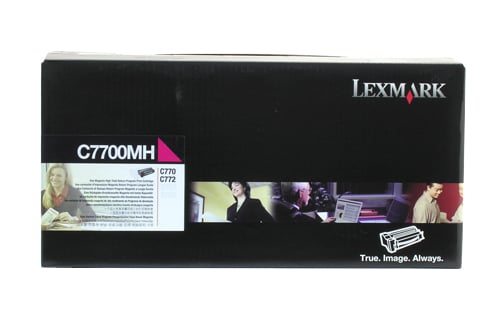 Lexmark laser tonerkassett C7700MH magenta för 10000 sidor