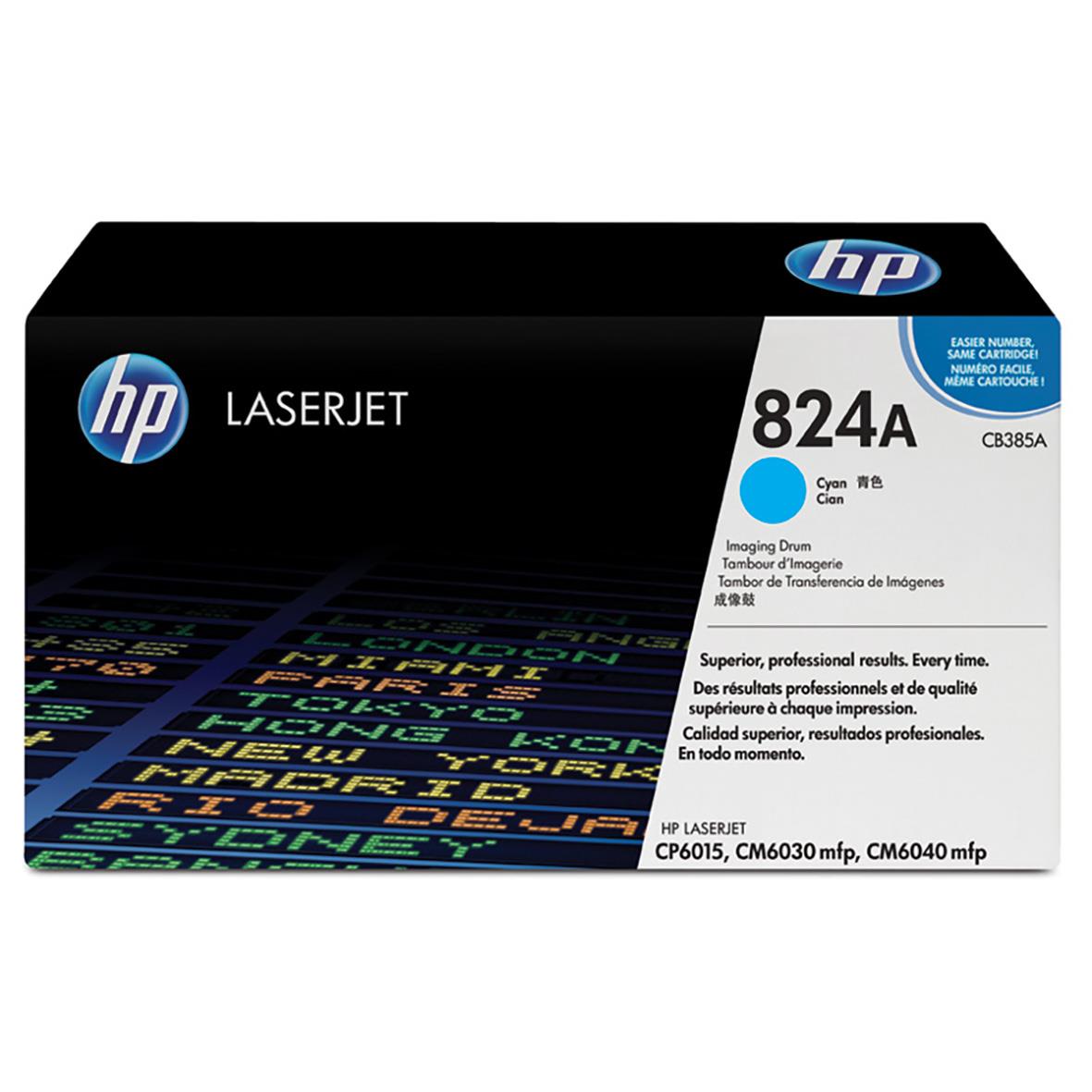 HP LaserJet trumma 385A Cyan modell 824A, för skrivare