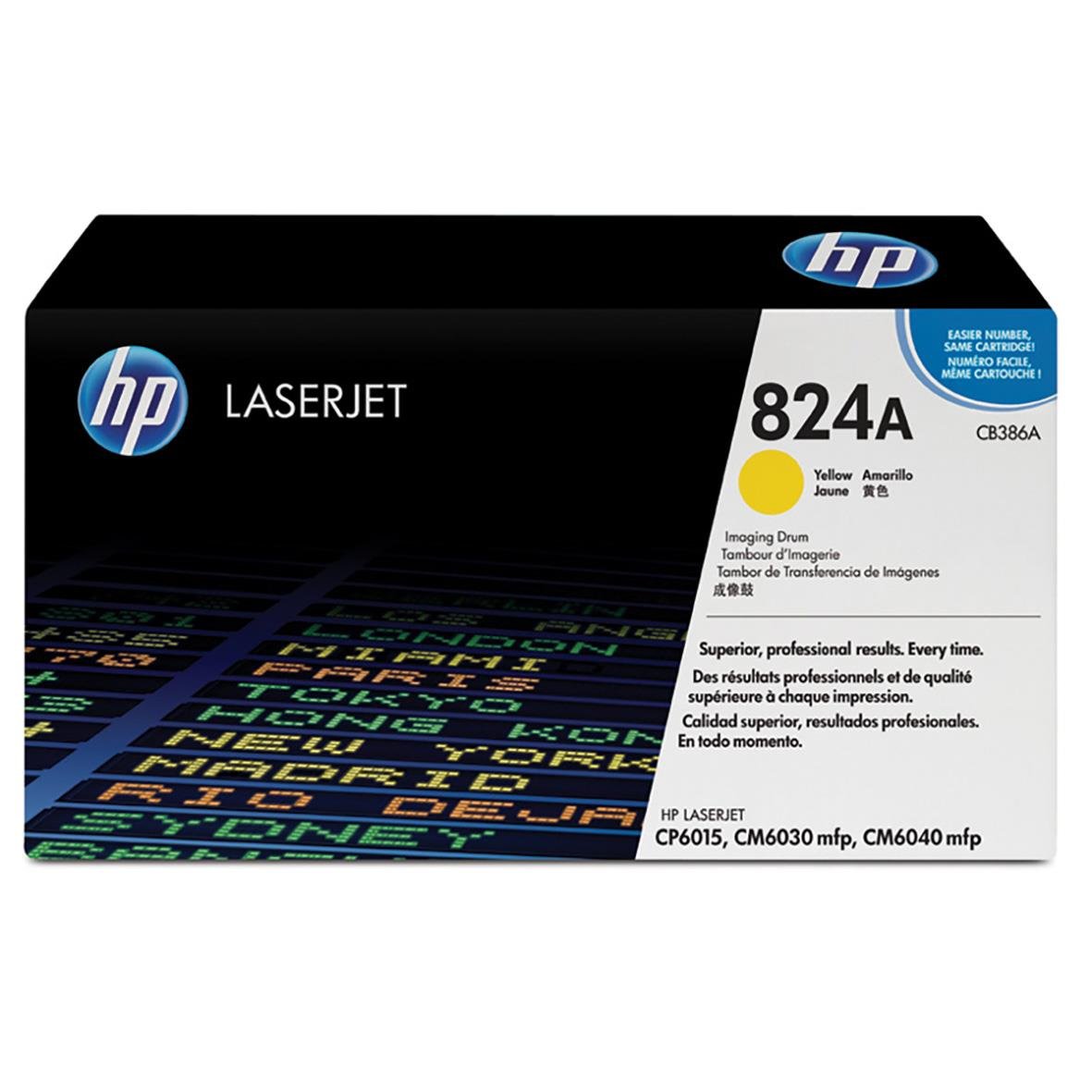Gul HP 386A lasertrumma för skrivare