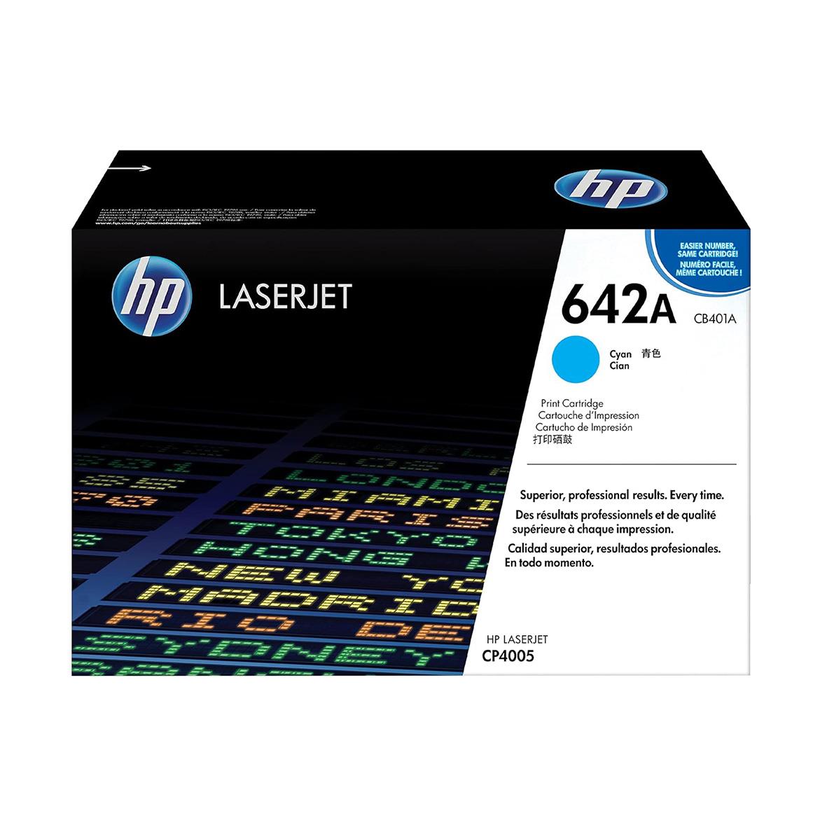 Cyan laser toner HP CLJ 401A CB401A i förpackning