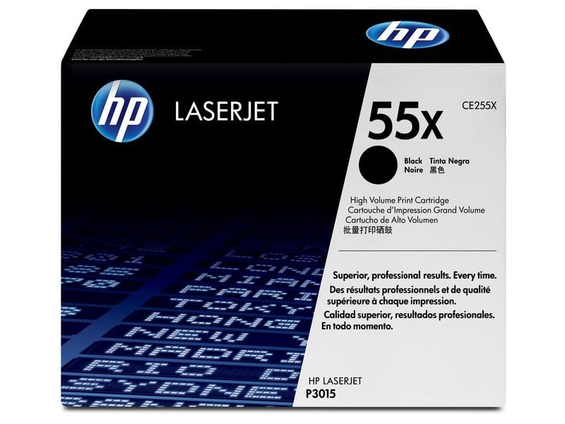 HP laser tonerkassett CE255XD svart för skrivare med 12500 sidor