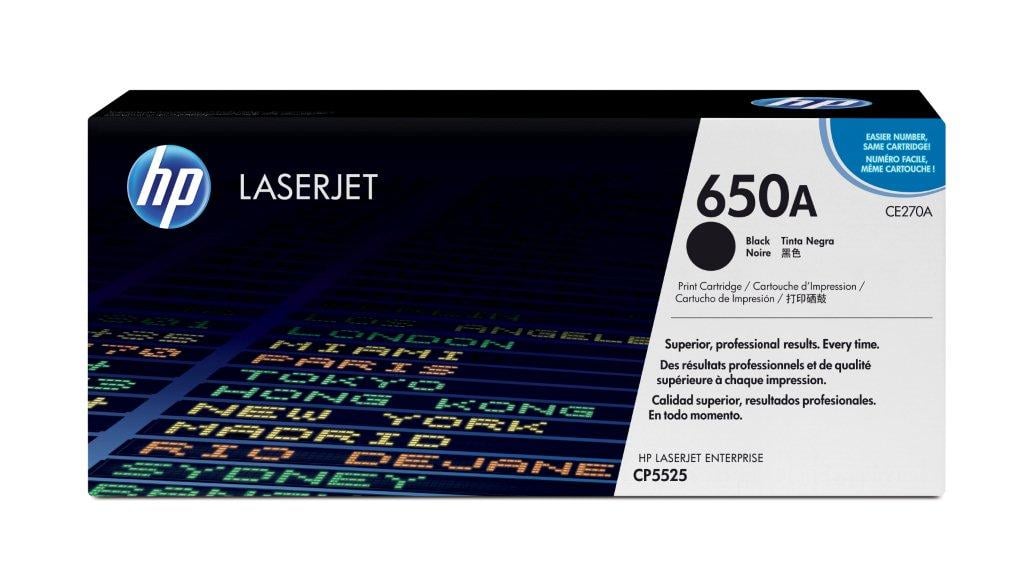 HP CE270A svart laser tonerkassett för skrivare