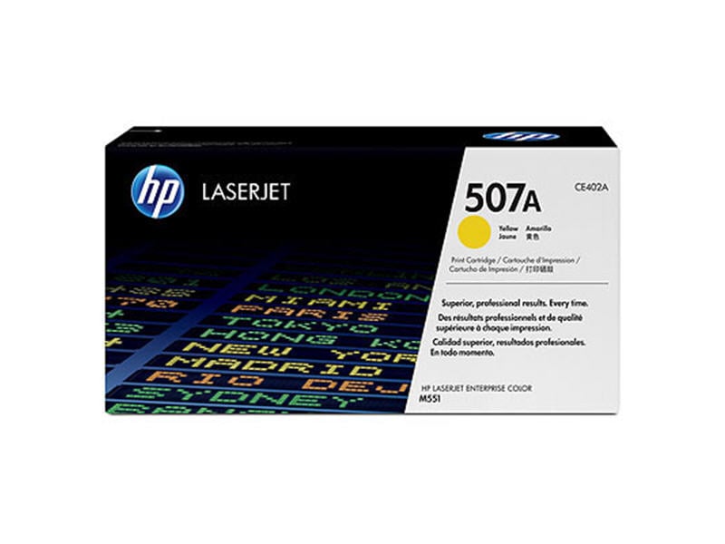 HP 507A laser toner i gult för 6000 sidor