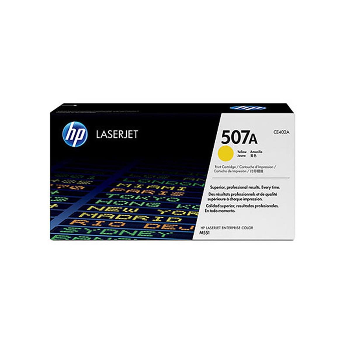 HP 507A laser toner i gult för 6000 sidor