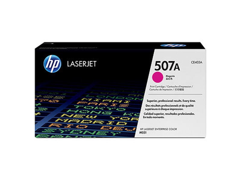 HP 507A magenta lasertoner för 6000 sidor, för HP skrivare