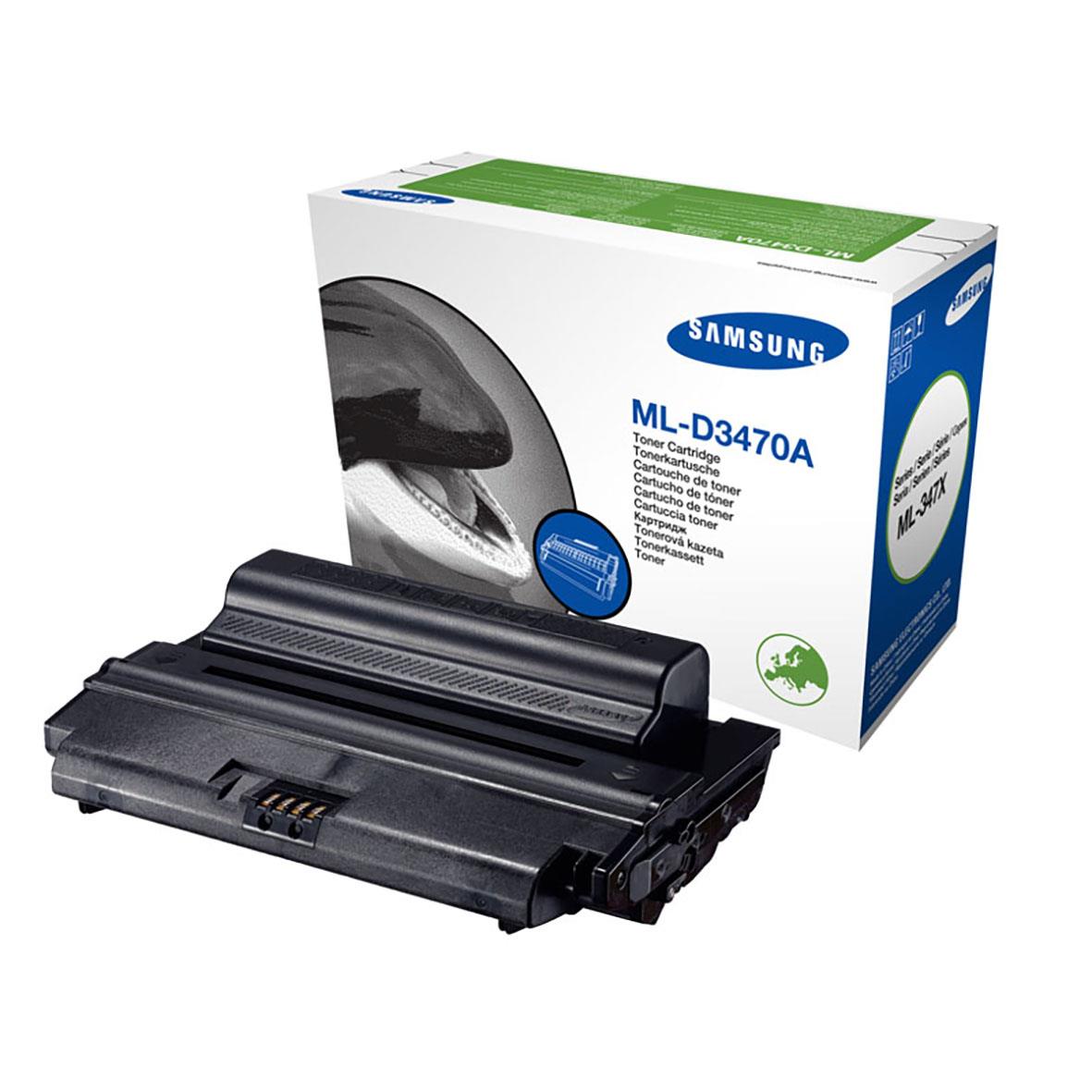 Svart lasertoner Samsung ML-D3470A för 4000 sidor i originalkartong