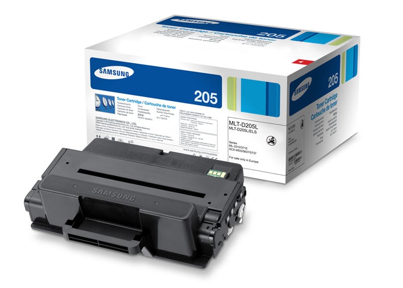 Lasertoner Samsung MLT-D205L svart för 5000 sidor i originalkartong