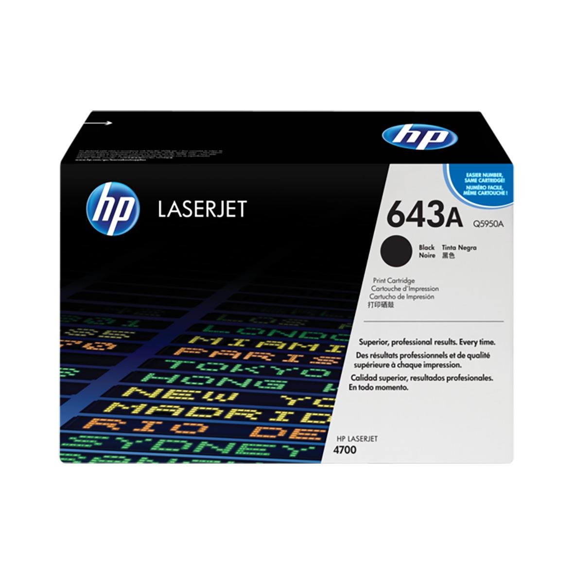 HP laserpatron 50A Q5950A svart toner för laserprinter