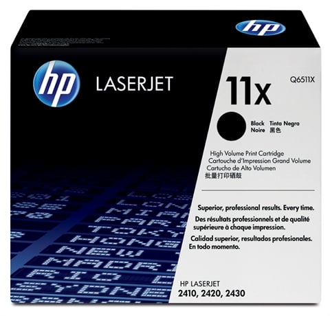 HP laserpatron 11X Q6511X svart för skrivare