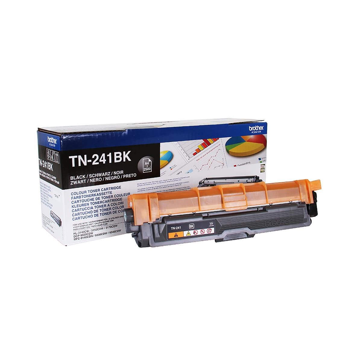 Lasertoner Brother TN241BK svart för 2500 sidor