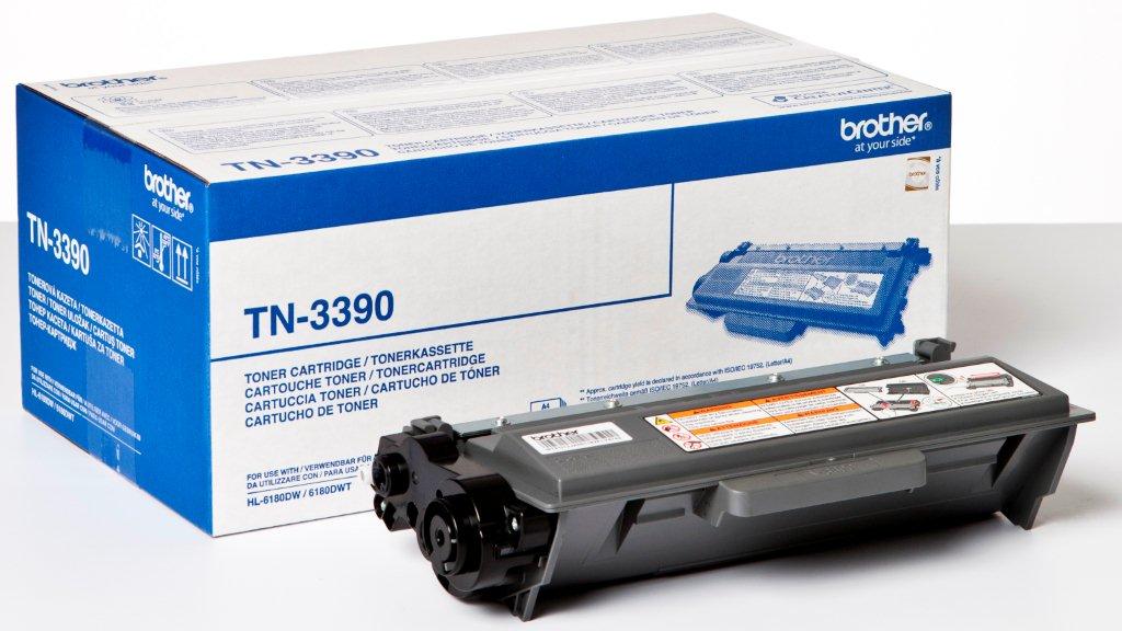 Brother TN-3390 svart lasertoner för 12000 sidor i originalförpackning