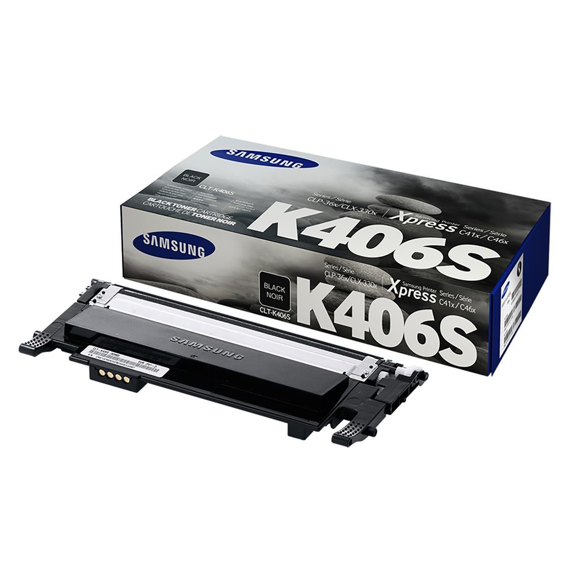 Svart laser tonerkassett för Samsung K406S med kapacitet för 1500 sidor