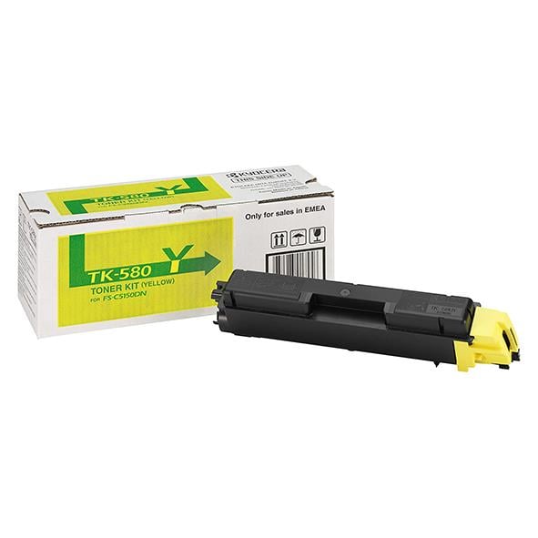 Lasertoner Kyocera TK-580Y 2800 Sidor 1T02KTANL0 Gul 27041796