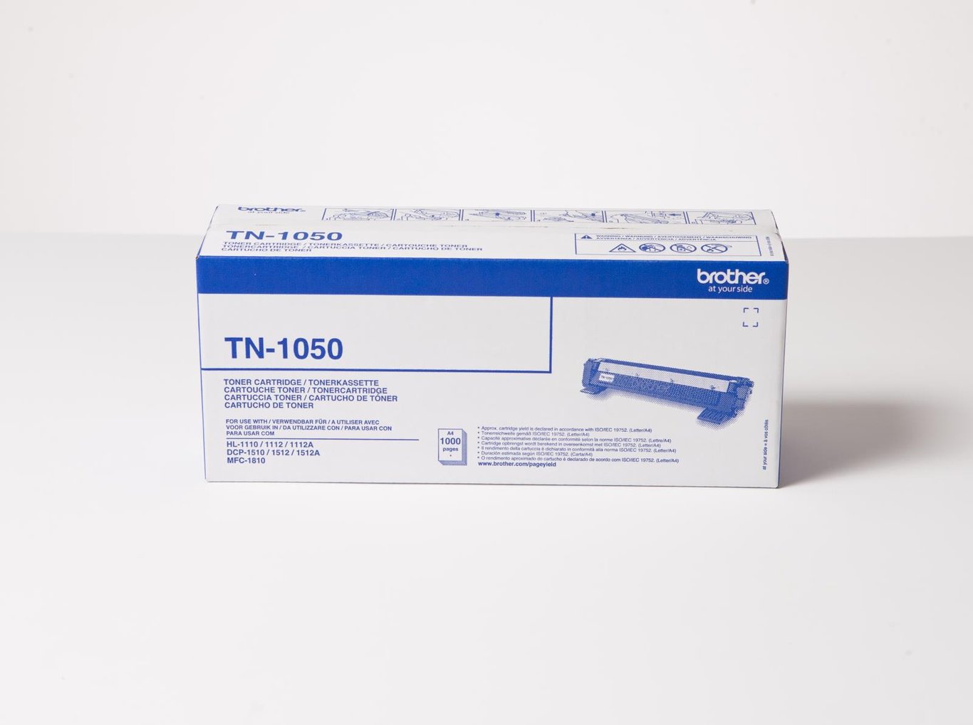 Svart laser toner Brother HL 1100 TN1050 i förpackning