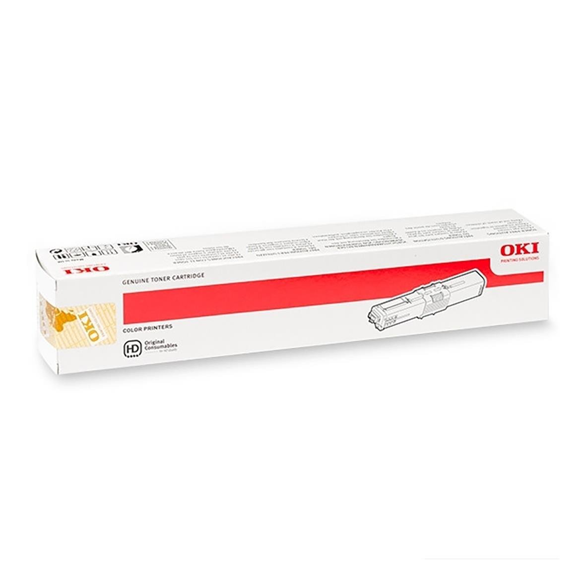 Gul laser tonerkassett OKI 1500 sidor för skrivare