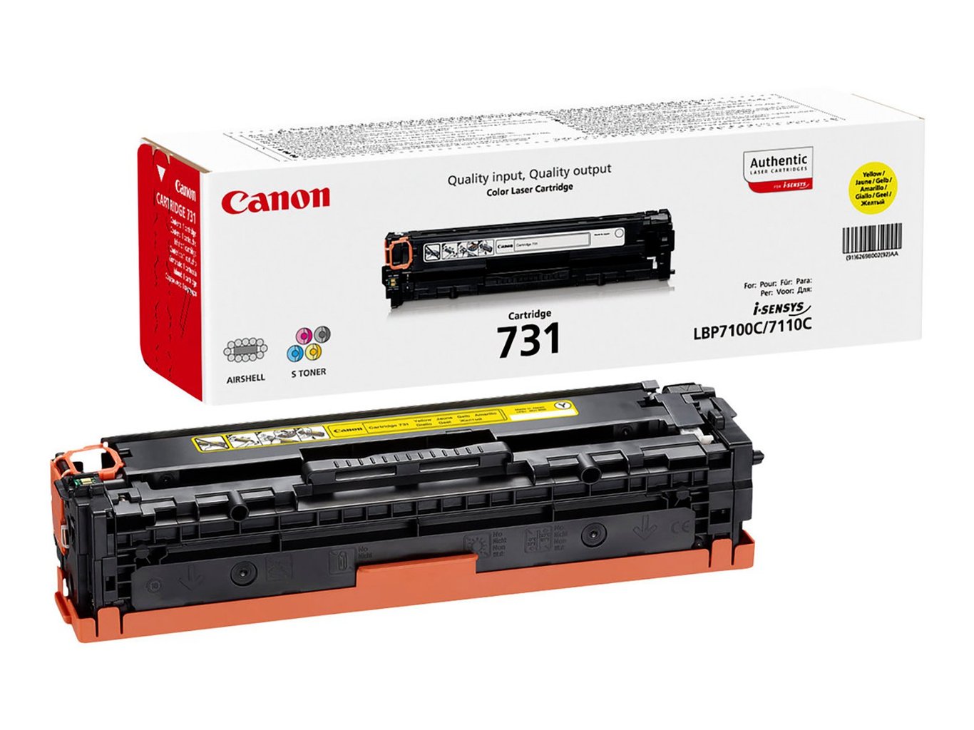 Lasertoner Canon CRG731 6269B002 Gul 27042052