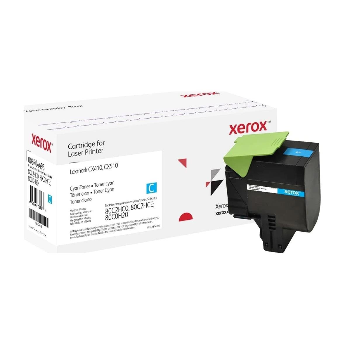Lasertoner för Lexmark CX410 Cyan, 3000 sidor, 80C0H20