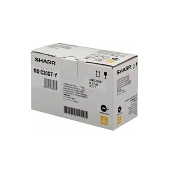Gul laser tonerkassett för Sharp MXC300T-Y i originalförpackning