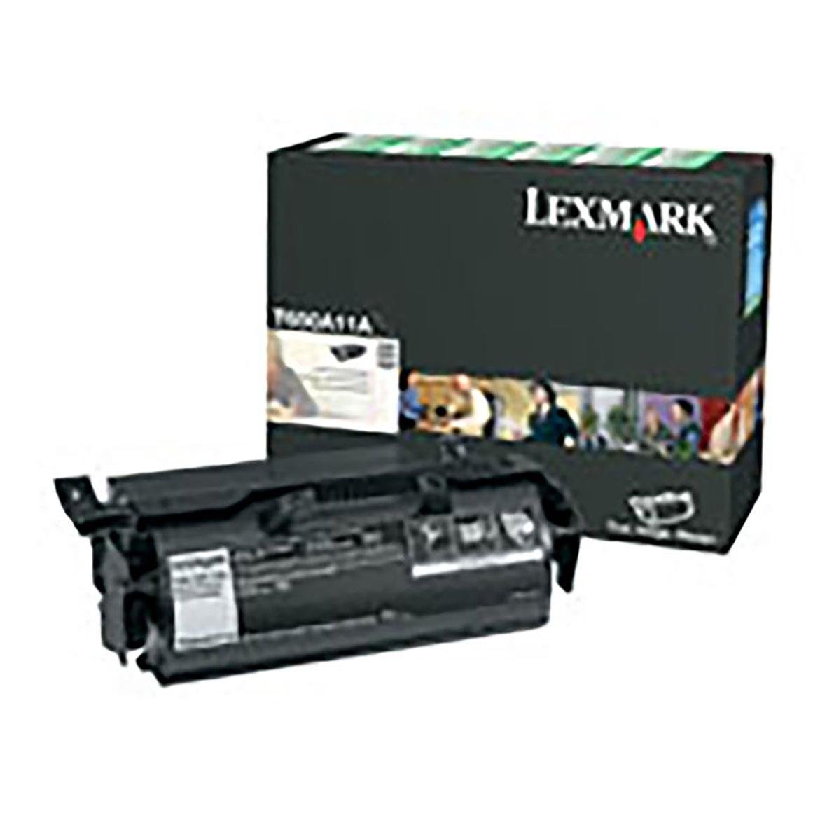 Svart laser tonerkassett Lexmark 7000 T650A11E för skrivare