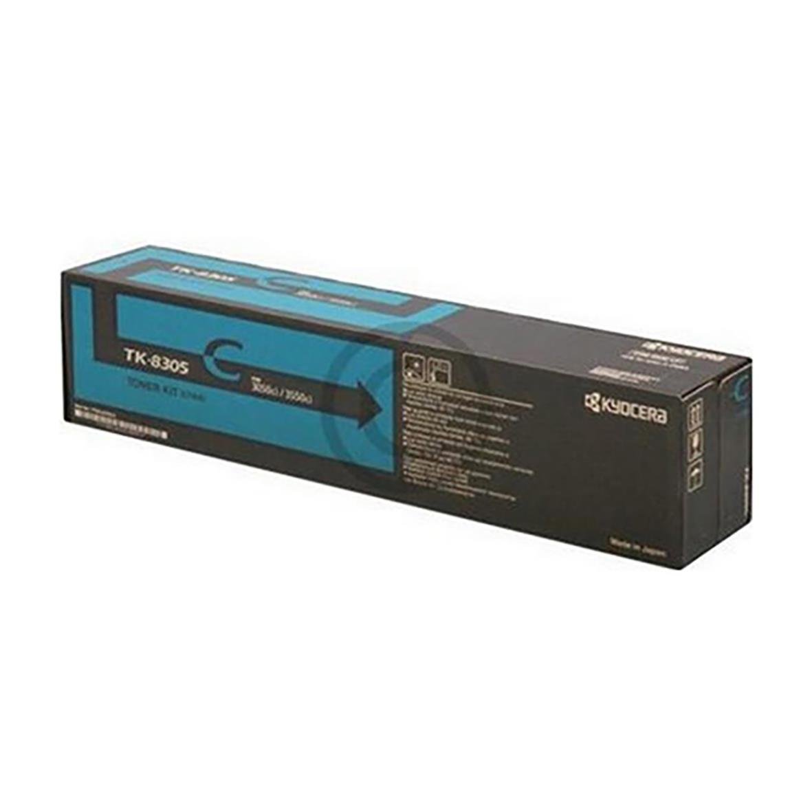 Lasertoner Kyocera TK-8305C i svart för skrivare