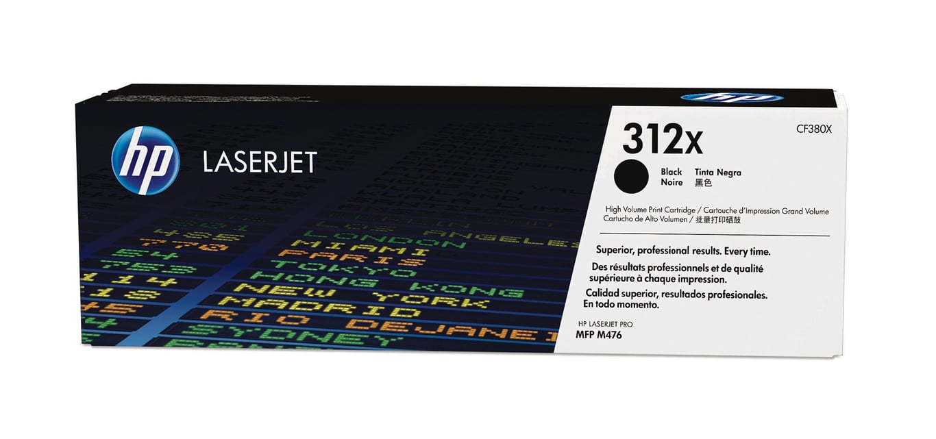 HP 312x svart lasertoner i förpackning