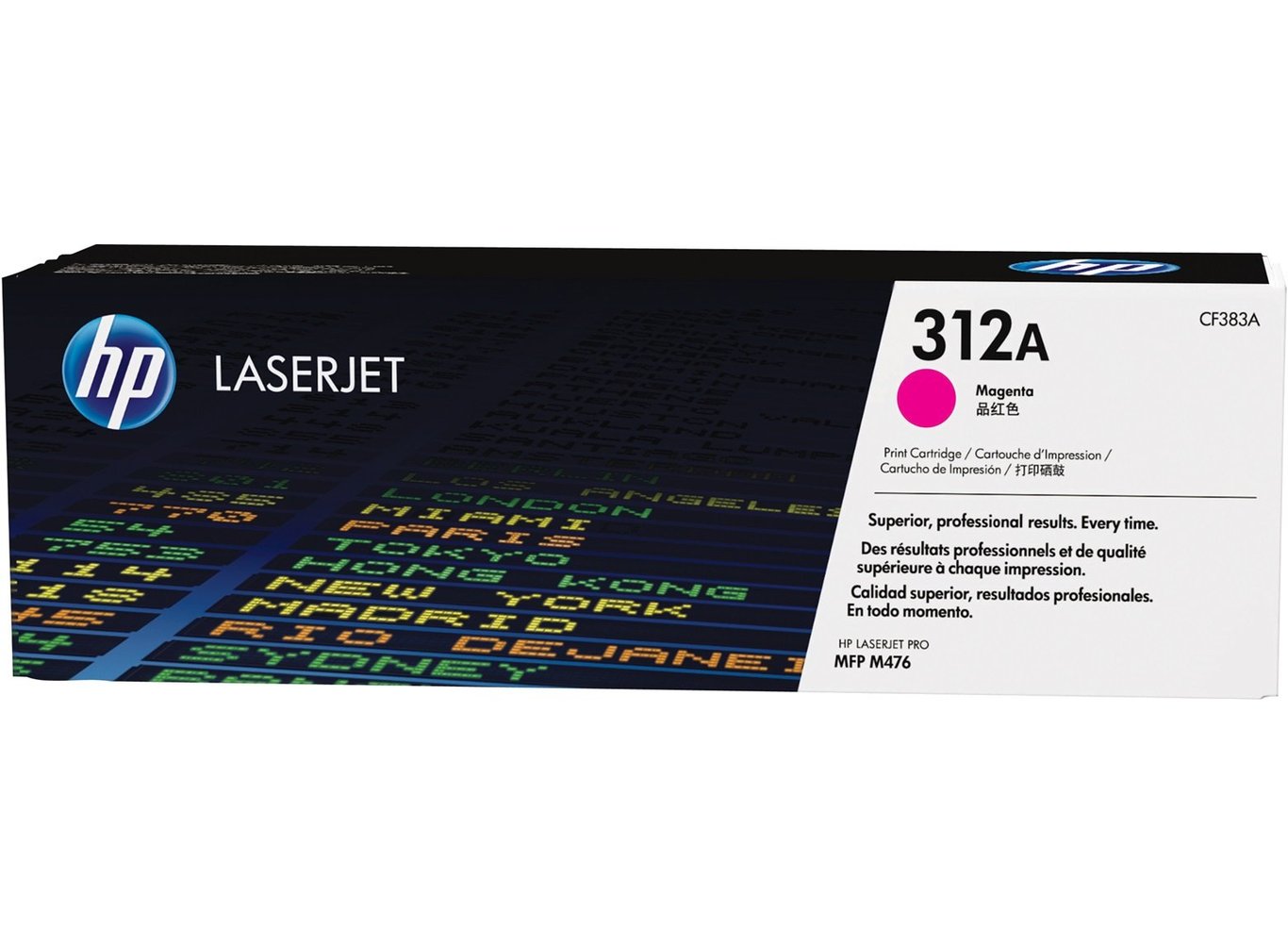 HP 312A CF383A magenta laser tonerkass för skrivare