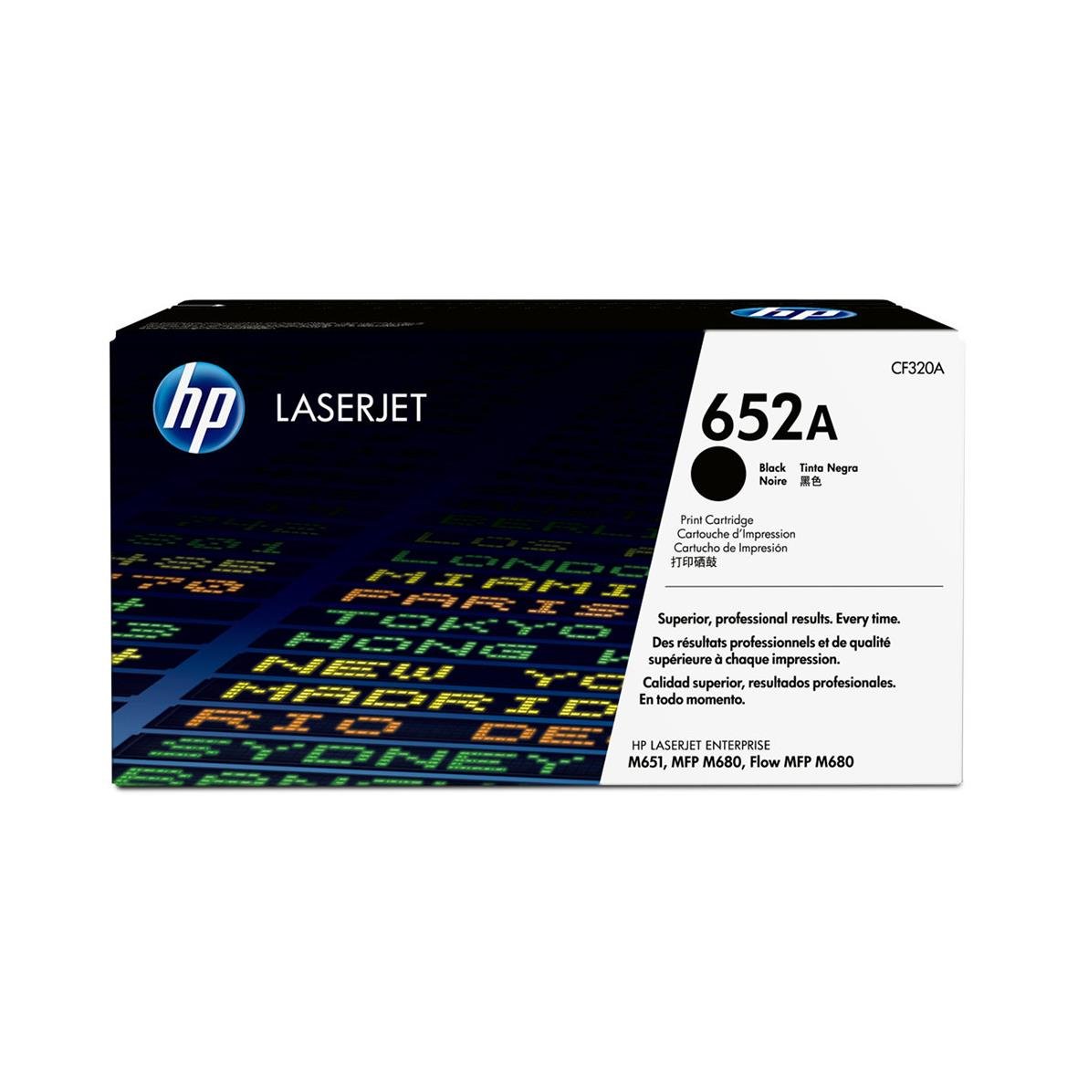 HP 652A CF320A svart lasertoner i förpackning